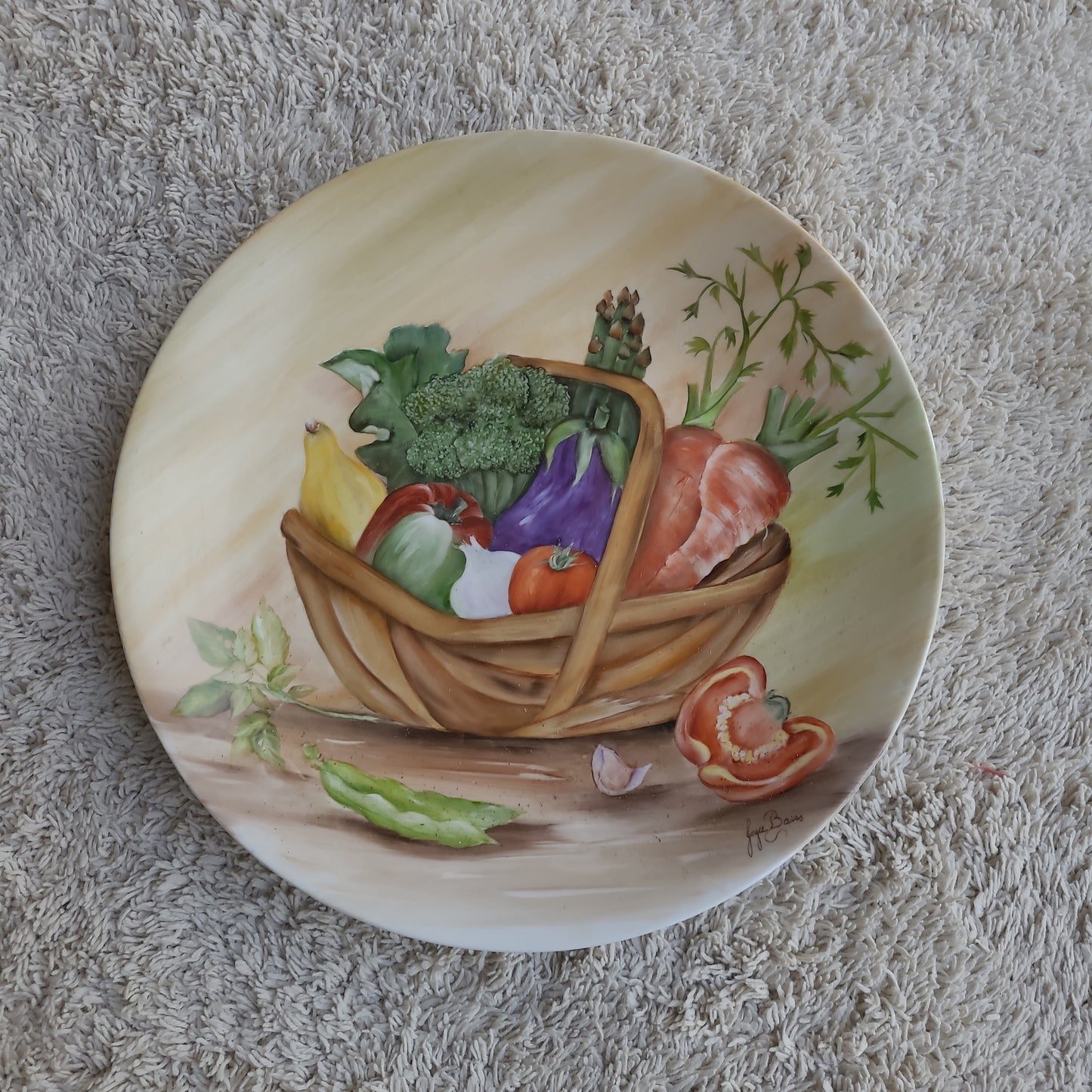 Veggie Basket Decorative Plate