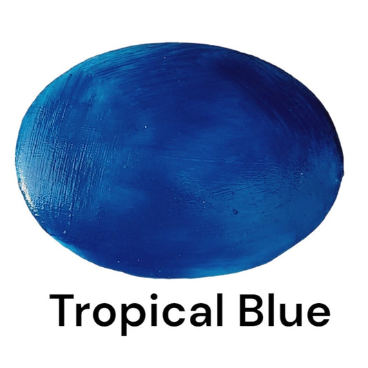 Tropical Blue Dry Porcelain Paint