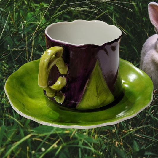 Cup and Saucer Puple Tulip