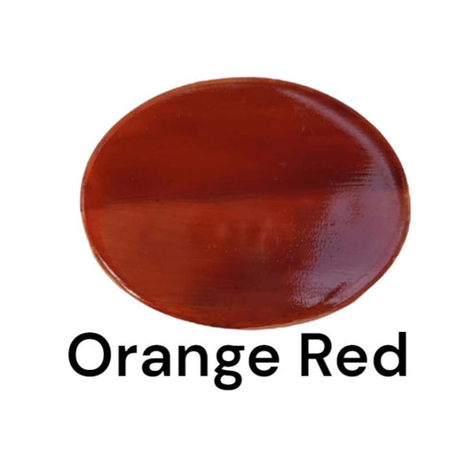 Orange Red Dry Porcelain Paint