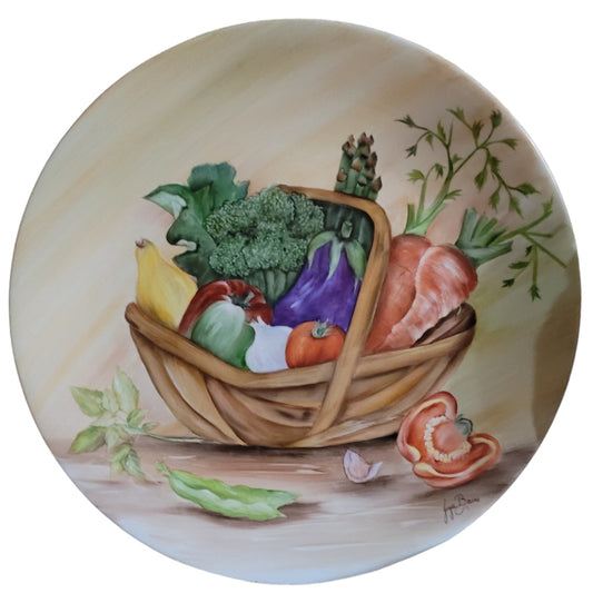 Veggie Basket Decorative Plate