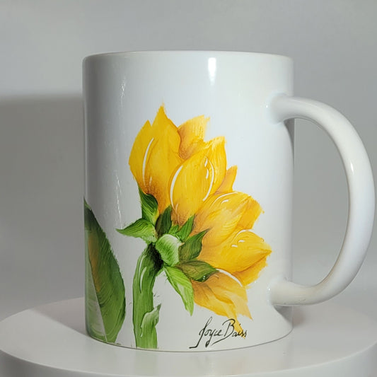 Coffee cup 10 oz Sunflowers