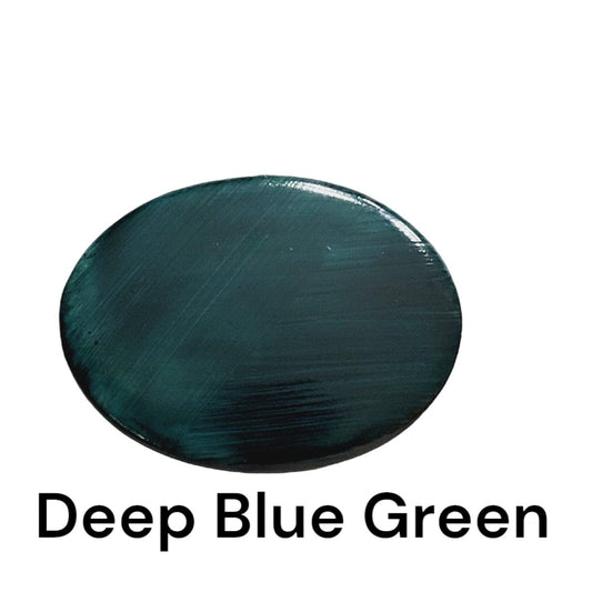 Deep Blue Green Dry Porcelain Paint